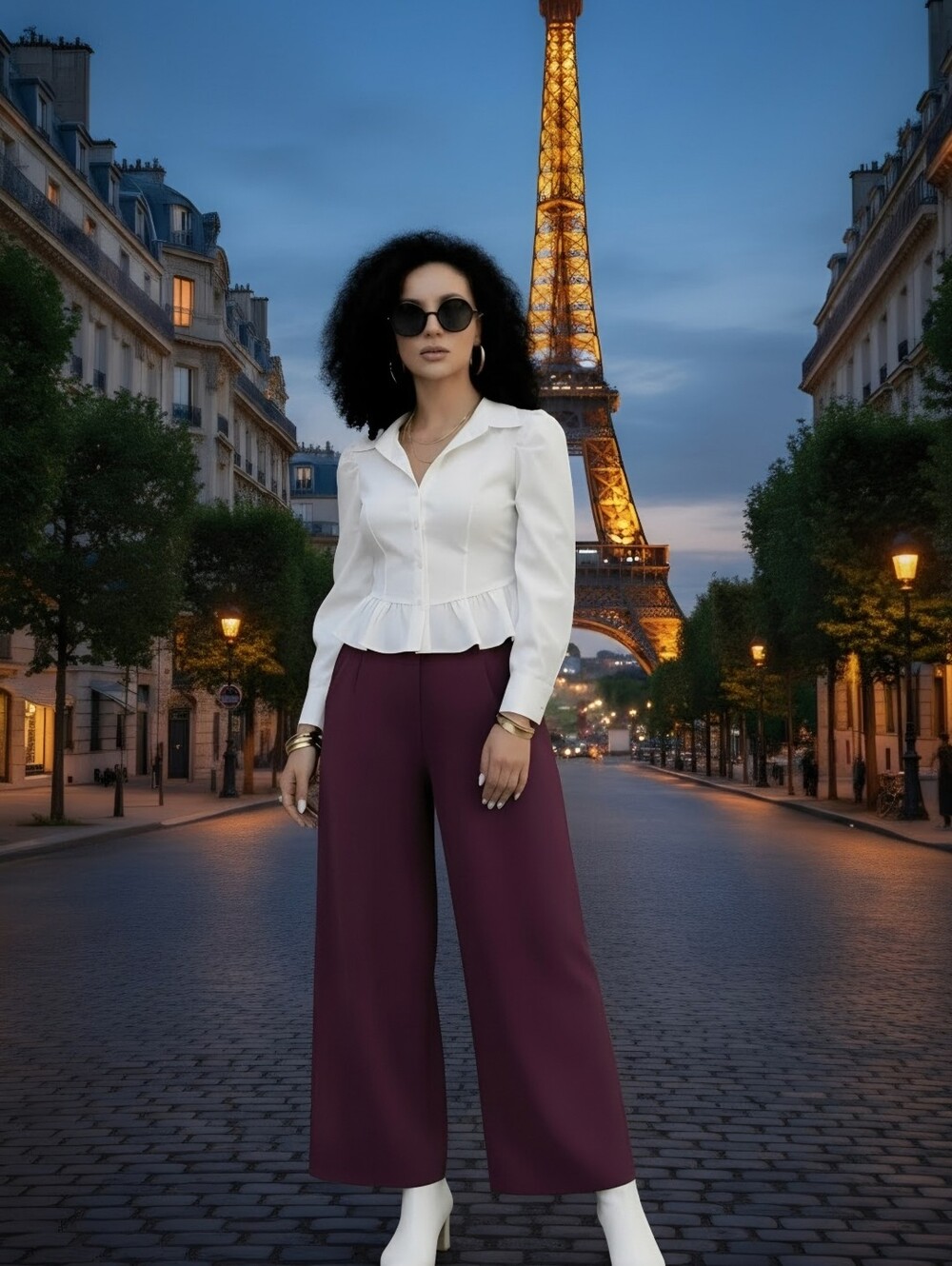 Joie Women Size 8 Wide Leg Palazzo Pants in Plum - Women's Stylish Trousers
